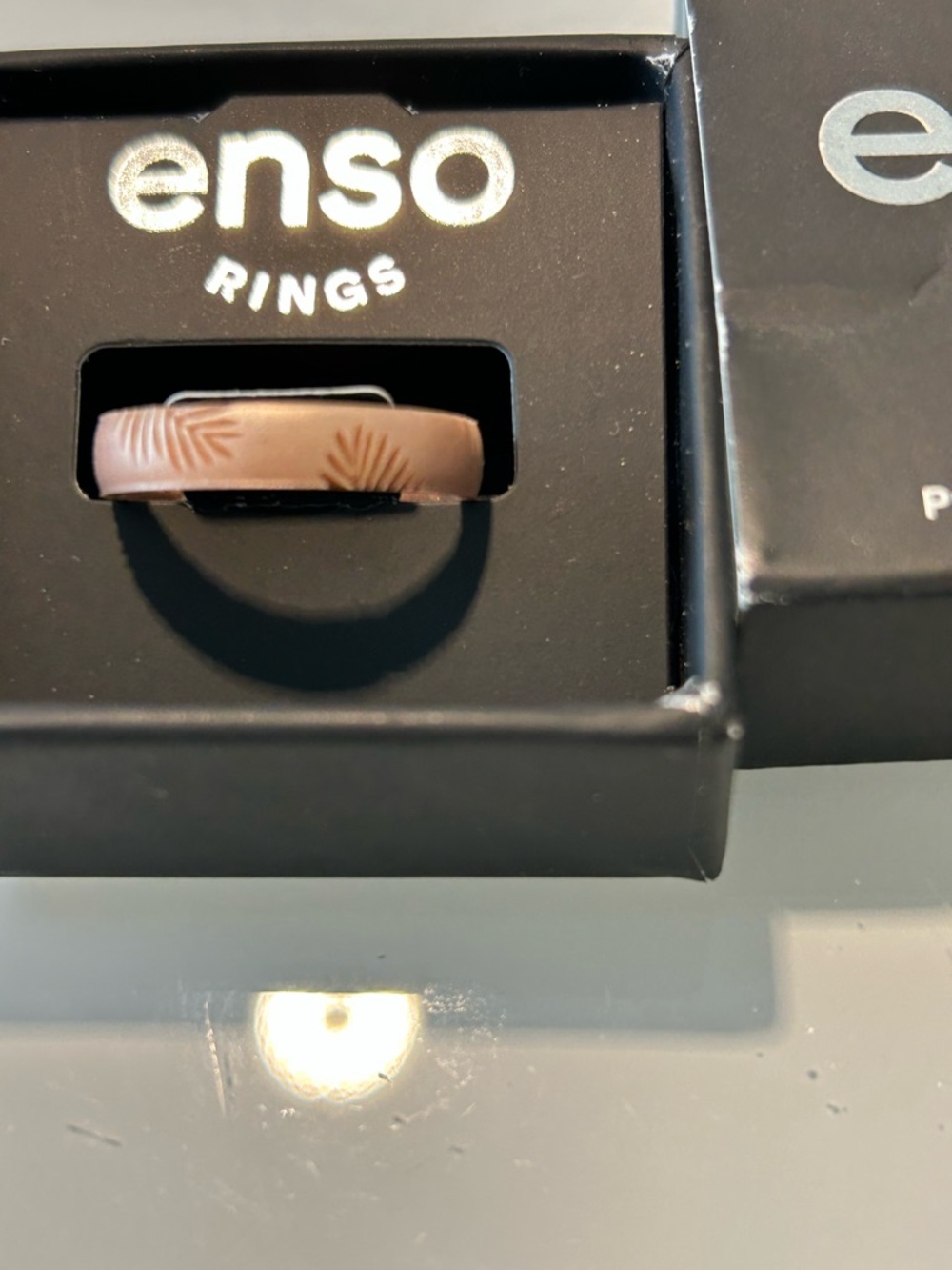 Enso Rings Maui Strong Palm Frond Thin Ring - Rose Gold